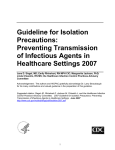Guideline for Isolation Precautions: Preventing