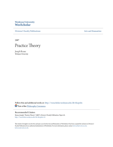 Practice Theory - WesScholar