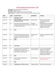 Event Schedule - Fraser Health