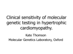(HCM) - Katie Thomson - Association for Clinical Genetic Science