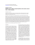 RAD51 Gene 135G/C polymorphism and ovarian cancer risk: a meta