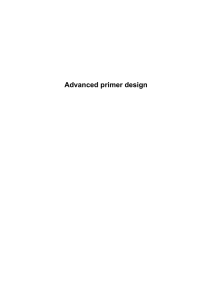 Advanced primer design