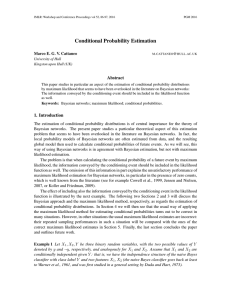 Conditional Probability Estimation