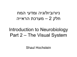 Introduction to Sensory Systems