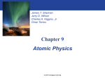 Atomic Physics Sections 9.1-9.7