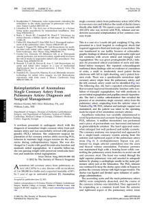 Reimplantation of Anomalous Single Coronary Artery From