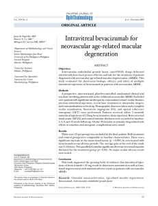 Intravitreal bevacizumab for neovascular age