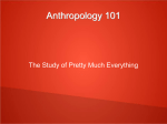 Anthropology 101 - Jennifer McNiven