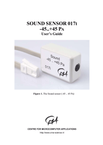 Sensor specifications - CMA