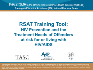 RSAT Training Tool - (RSAT) Training and Technical Assistance