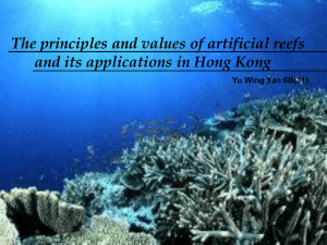 The principles and values of artificial reefs and its applications in