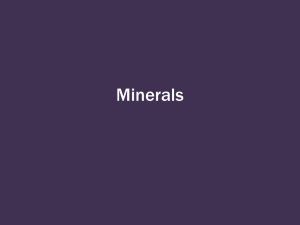 Minerals