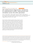 3D multifunctional integumentary membranes for spatiotemporal