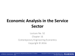 Economic Analysis in Service Sector