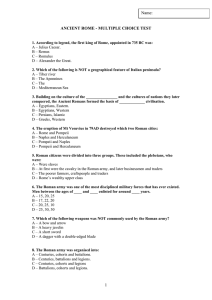 ANCIENT EGYPT - MULTIPLE CHOICE TEST