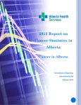 Cancer in Alberta - Alberta Health Services