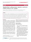 Standardized cardiovascular magnetic resonance (CMR) protocols