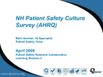 NH Patient Safety Culture Survey (AHRQ)