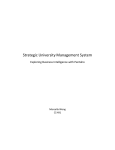 Strategic University Management System Exploring Business