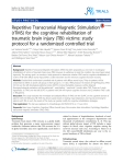 Repetitive Transcranial Magnetic Stimulation (rTMS) for the