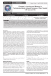 Changes in Learning and Memory in Pentylenetetrazole Induced