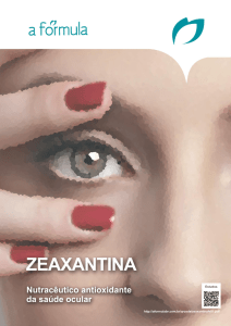 zeaxantina - A Fórmula