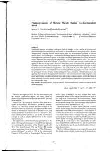 Thermodynamics of Skeletal Muscle During Cardiocirculatory Assist