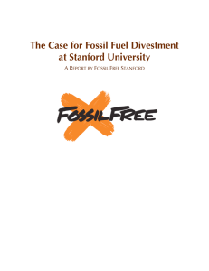 The Case for Fossil Fuel Divestment at Stanford University