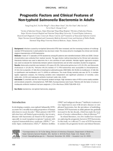 Prognostic Factors and Clinical Features of Non