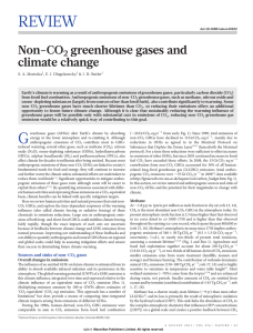 Non-CO2 greenhouse gases and climate change