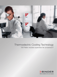 Thermoelectric Cooling Technology