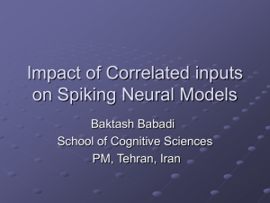 Impact of Correlated inputs on Simple Neural Models