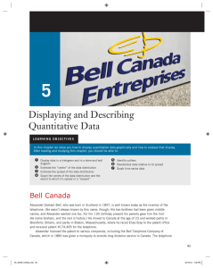 Displaying and Describing Quantitative Data