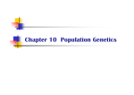 Chapter 10 Population Genetics