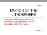 Notes : Motion of the Lithosphere