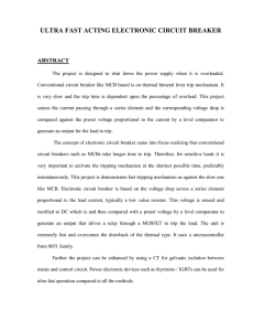 Ultra Fast Acting Electronic Circuit Breaker
