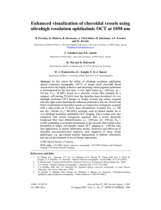 Enhanced visualization of choroidal vessels using ultrahigh