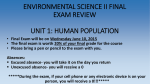 1. Human Population Review - Hicksville Public Schools