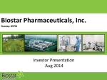 Click here to - Biostar Pharmaceuticals, Inc.