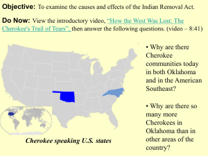 US Treaty With the Cherokee Nation: 1791