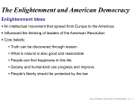 The Enlightenment and American Democracy
