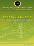 Newsletter 2013 - Academy Of Regional Anaesthesia Of India