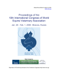 Proceedings of the 10th International Congress of World