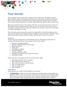 Panic disorder - Medical Providers` Behavioral Health Toolkit
