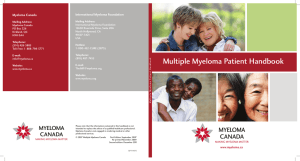 Multiple Myeloma Patient Handbook