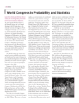 World Congress in Probability and Statistics