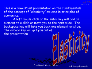 PowerPoint presentation on elasticity