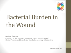 Wound Infection - South West Regional Wound Care Program