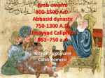 Arab empire 600-1500 AD Abbasid dynasty 750