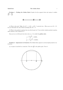 MathCircle The Golden Ratio 1 Problem 1